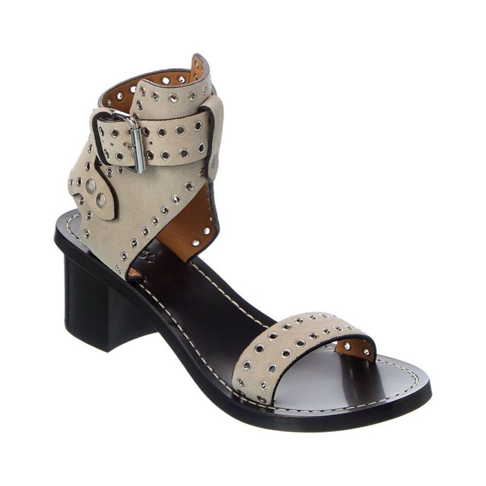 Isabel Marant Jaeryn Suede Sandal, Beige
